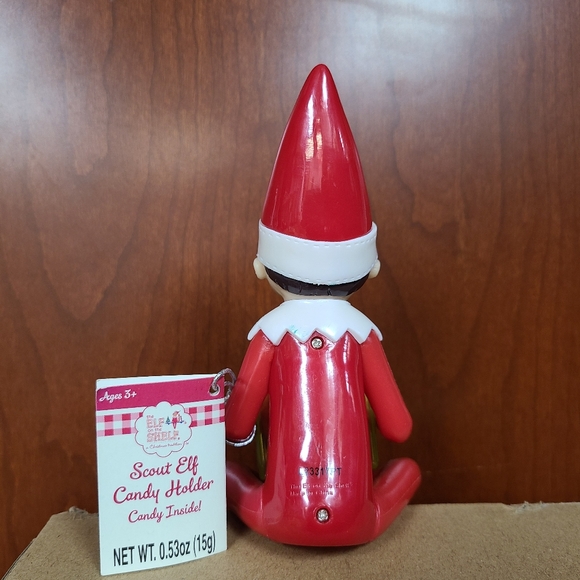 2015 Elf On The Shelf Candy Holder Elf with Lucite Gift Box Christmas Ornament - Picture 6 of 6